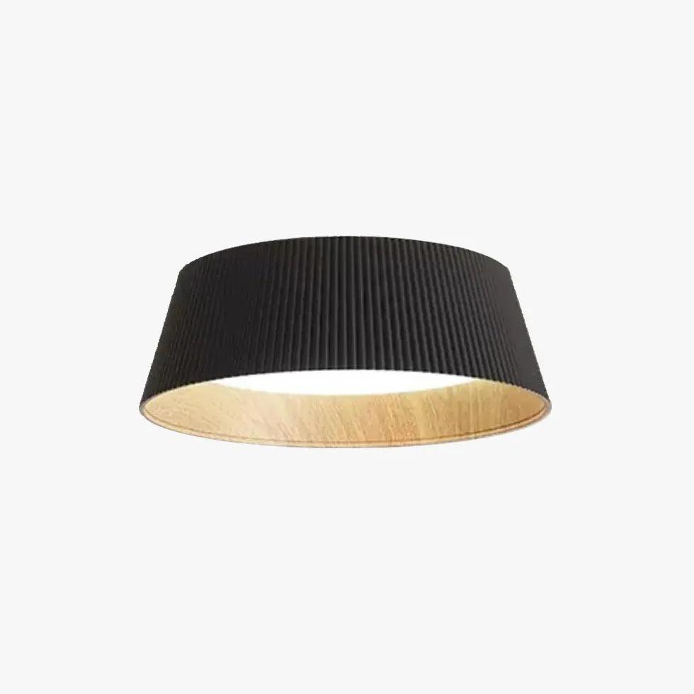 Modern Round Ceiling Light with Vertical Texture - Minimalist Design for Living Room, Bedroom & Dining Room Lighting