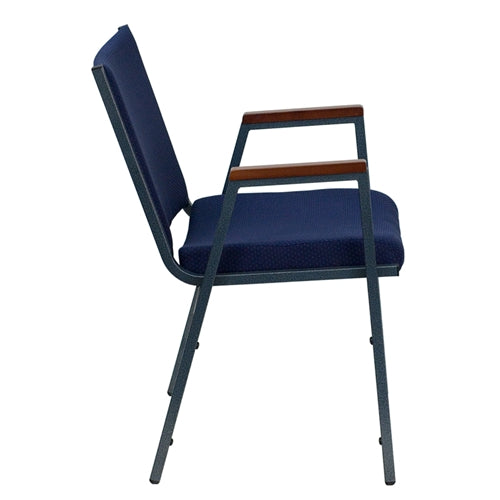 Heavy Duty FLASH HERCULES Series Stackable Fabric Chairs with Arms - Durable Conference & Event Seating for Offices, Banquets, and Classrooms
