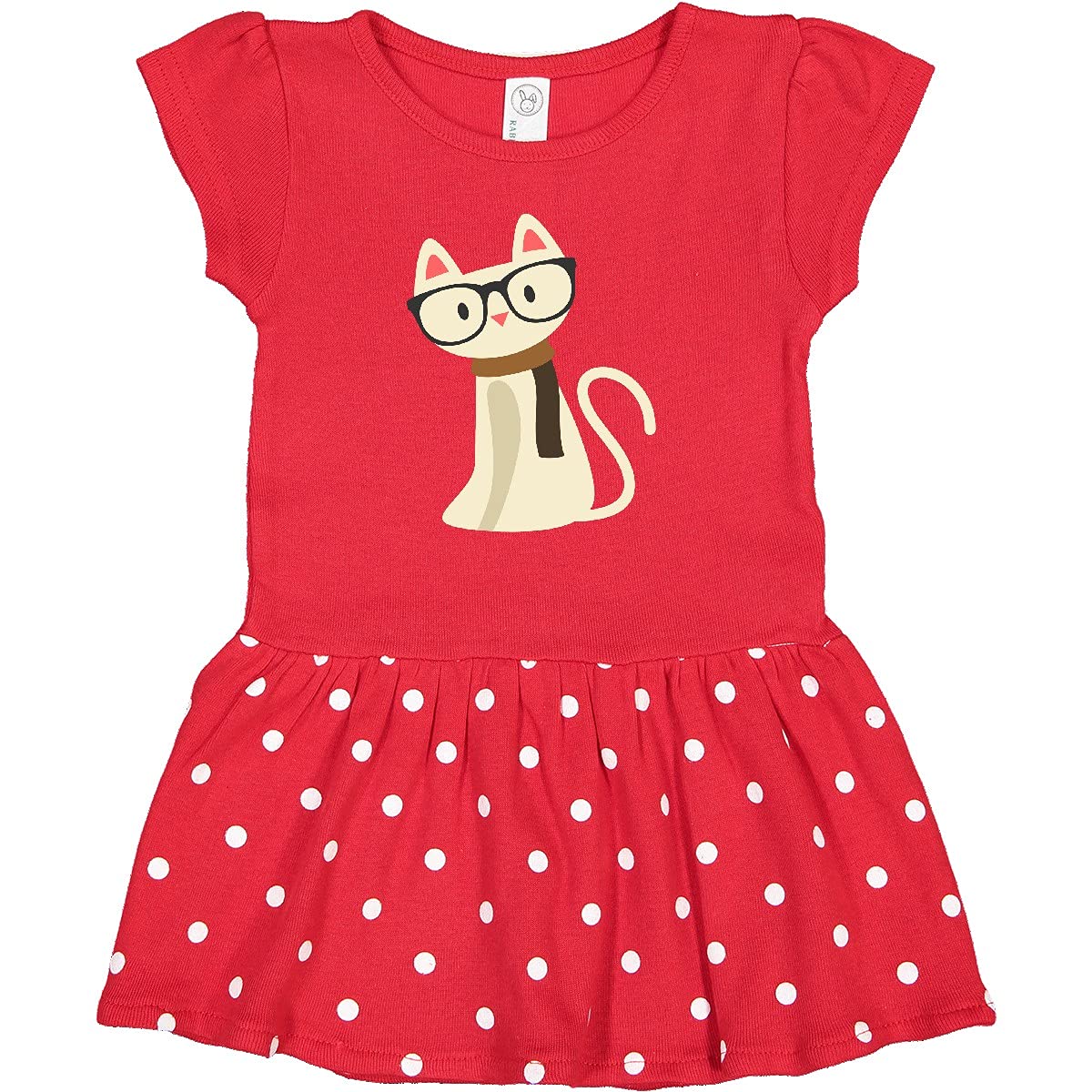 Inktastic Hipster Cat Infant Dress - Adorable Baby Girl Outfit for Casual Wear, Photoshoots & Special Occasions