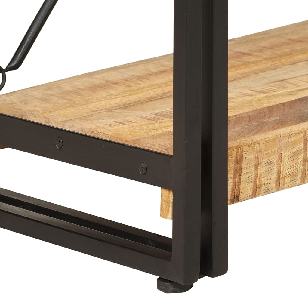 3-Tier Solid Mango Wood Bookcase - 35.4
