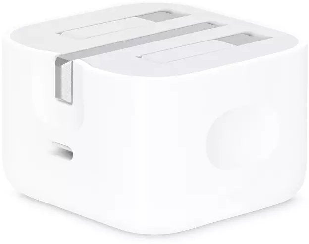 Original Apple 20W USB-C Power Adapter (A2344 MUJ83ZP/A) - Fast Charging Foldable Plug for iPhone 12/13/14, iPad, AirPods - Perfect for Travel, Home & Office Use