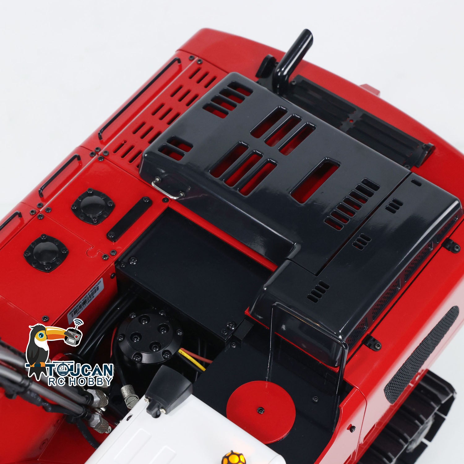 MTMODEL 1/14 Scale Metal RC Hydraulic Excavator - Remote Control Tracked Digging Vehicle with Dual Arms, Ripper, Tiltable Bucket & Grab for Construction Simulation & Collectors | Perfect for Kids Play, Construction Enthusiasts & Model Display