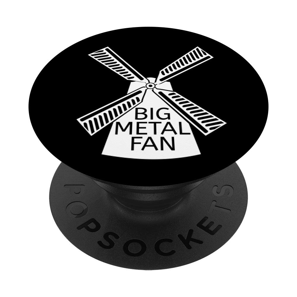 Funny Heavy Metal Fan Black & White PopSockets Phone Grip & Stand - Perfect for Concerts, Gaming & Daily Phone Use