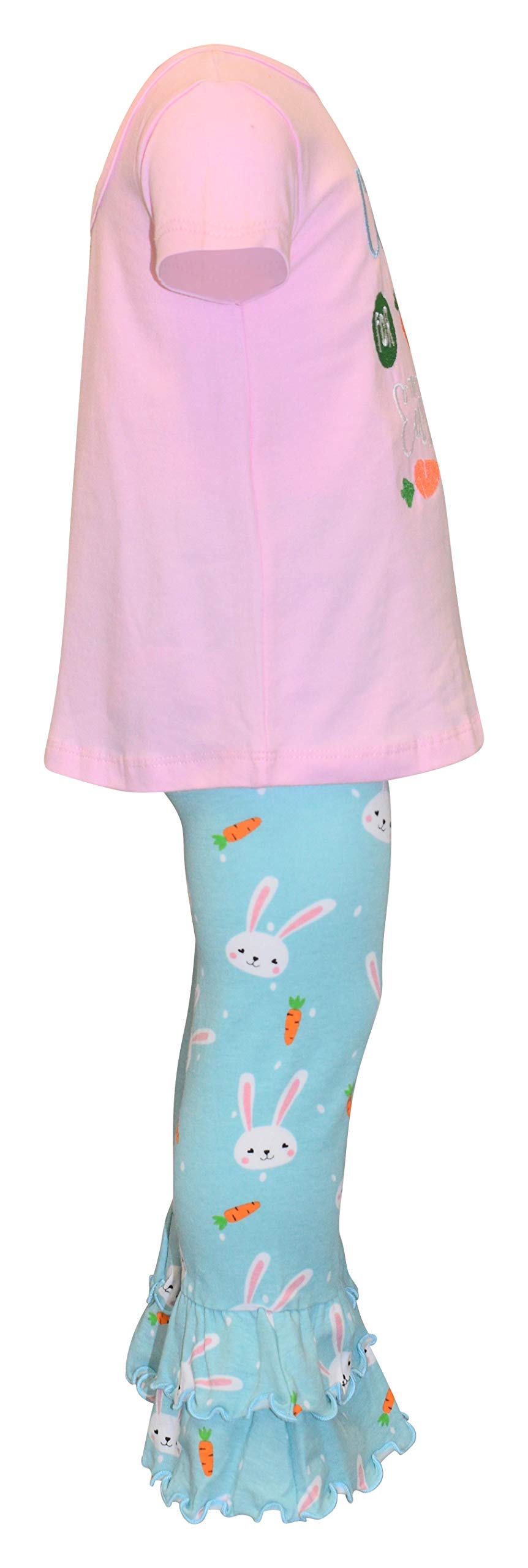 Girls 2-Piece Ruffle Leggings & Shirt Set - Toddler Outfit for Playtime