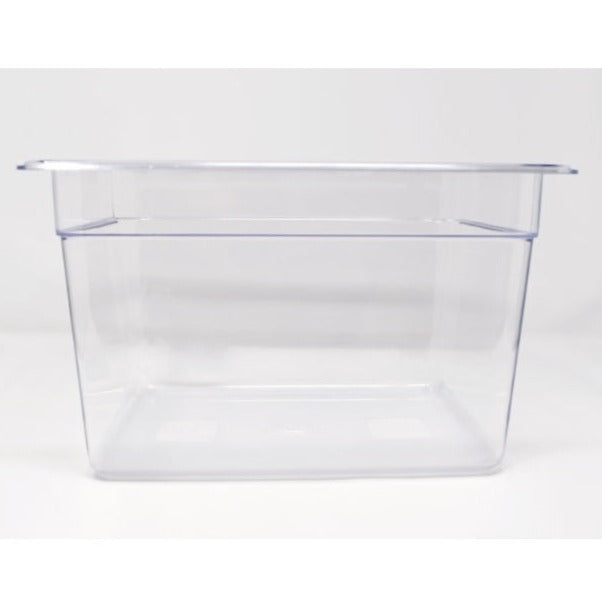 Nella 1/2 Size Clear Food Pan - 8 Inch Depth - Durable Stainless Steel Container for Commercial Kitchens, Buffets, and Food Storage