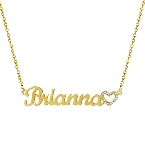 B-Name Necklace with Heart