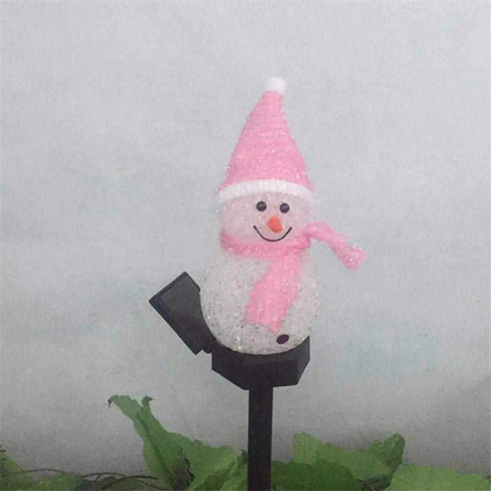Balacoo Solar Snowman LED Garden Stake - Outdoor Christmas Decoration with Waterproof Solar Light for Lawn, Patio & Yard | Holiday Lighting for Winter Decor