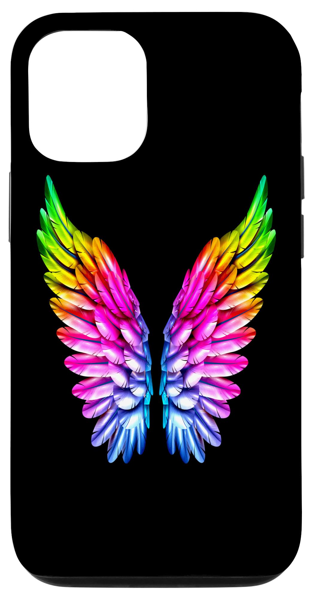 iPhone 12/12 Pro Rainbow Pride Case - LGBT+ Friendly Protective Cover with Colorful Wings Design | Perfect for Pride Month, LGBTQ+ Events & Everyday Use