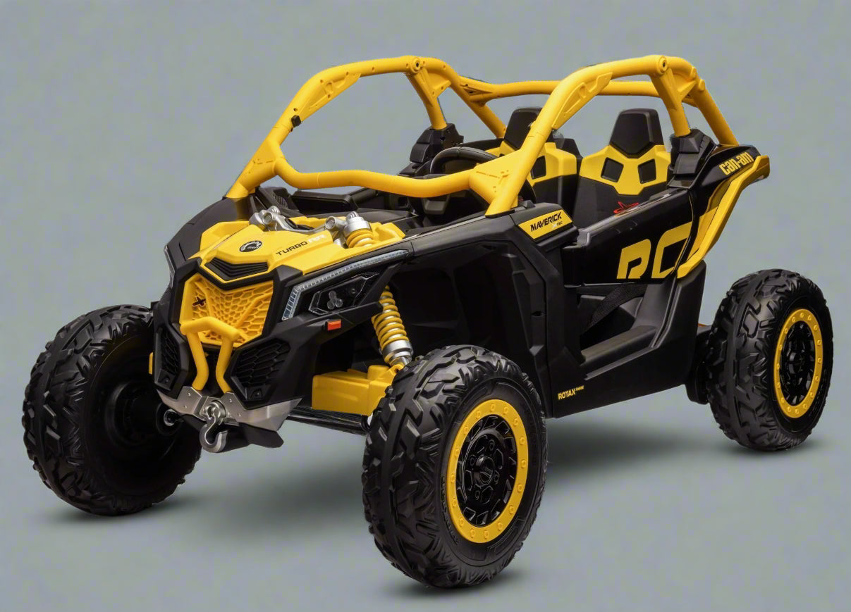 24V Can Am Maverick Kids Ride On UTV - 2 Seater Electric Toy Car with Parent Remote Control & 200W Motor - Perfect for Outdoor Play, Backyard Adventures and Birthday Gifts