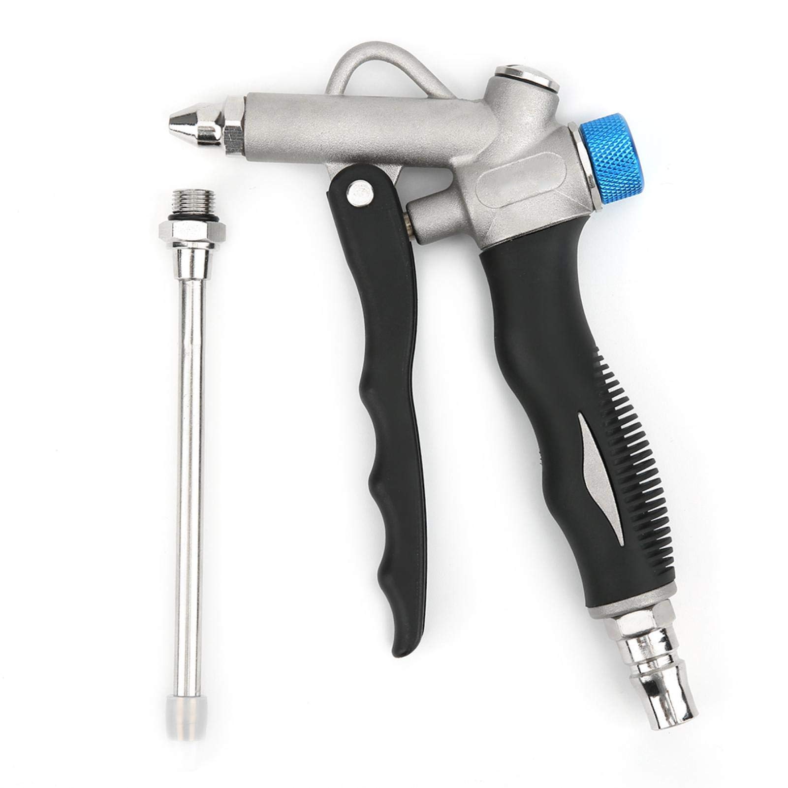 Industrial Air Blow Gun - Adjustable Pneumatic Dust Blow Gun with G1/4in Port | Long & Short Nozzles for Workshop, Garage & Electronics Cleaning | Heavy Duty Air Duster Tool for Industrial & DIY Use