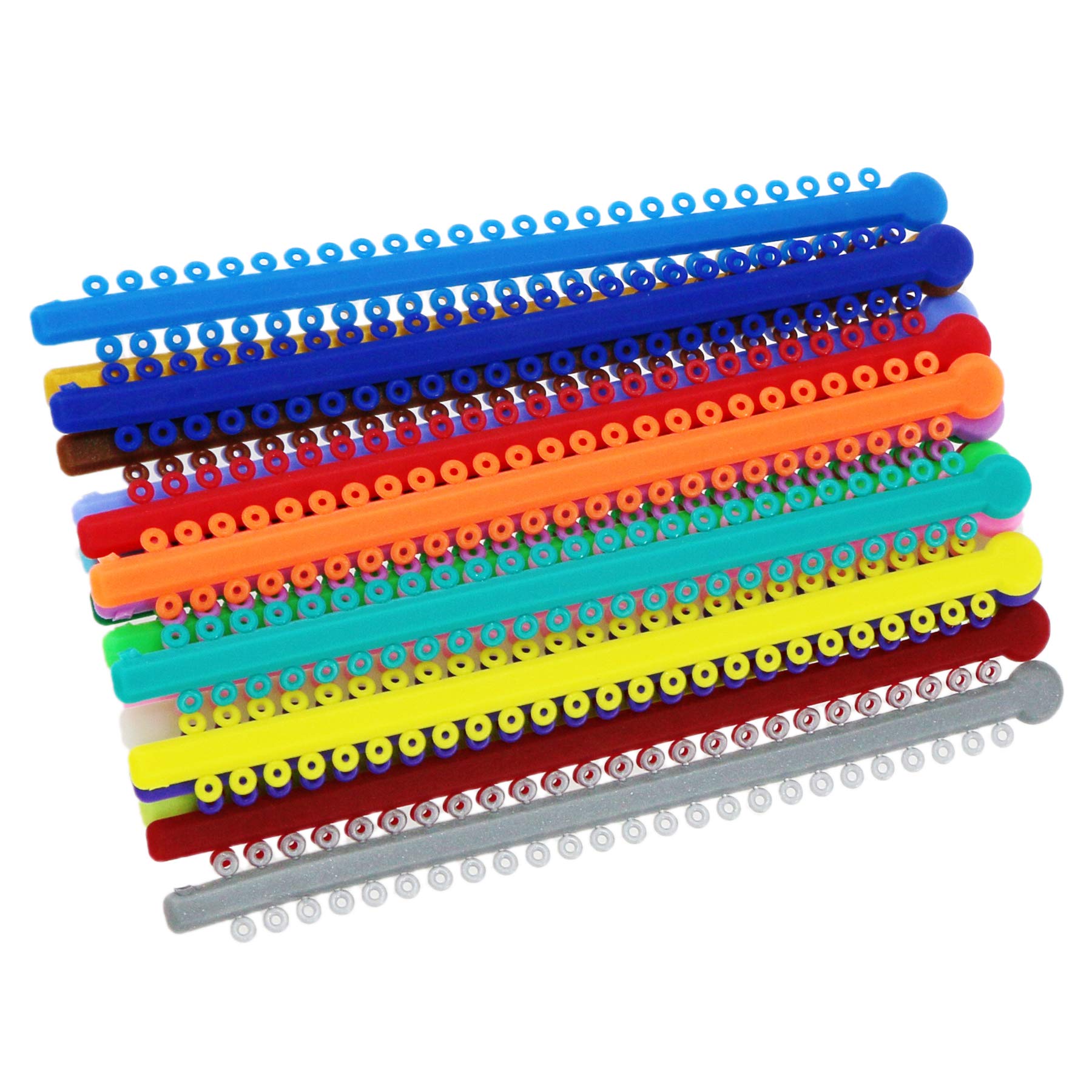 1000Pcs Dental Orthodontic Practice Teeth Model with Elastic Rubber Bands - Mixed Colors for Braces & Orthodontic Training - Perfect for Dentists, Students & DIY Teeth Alignment