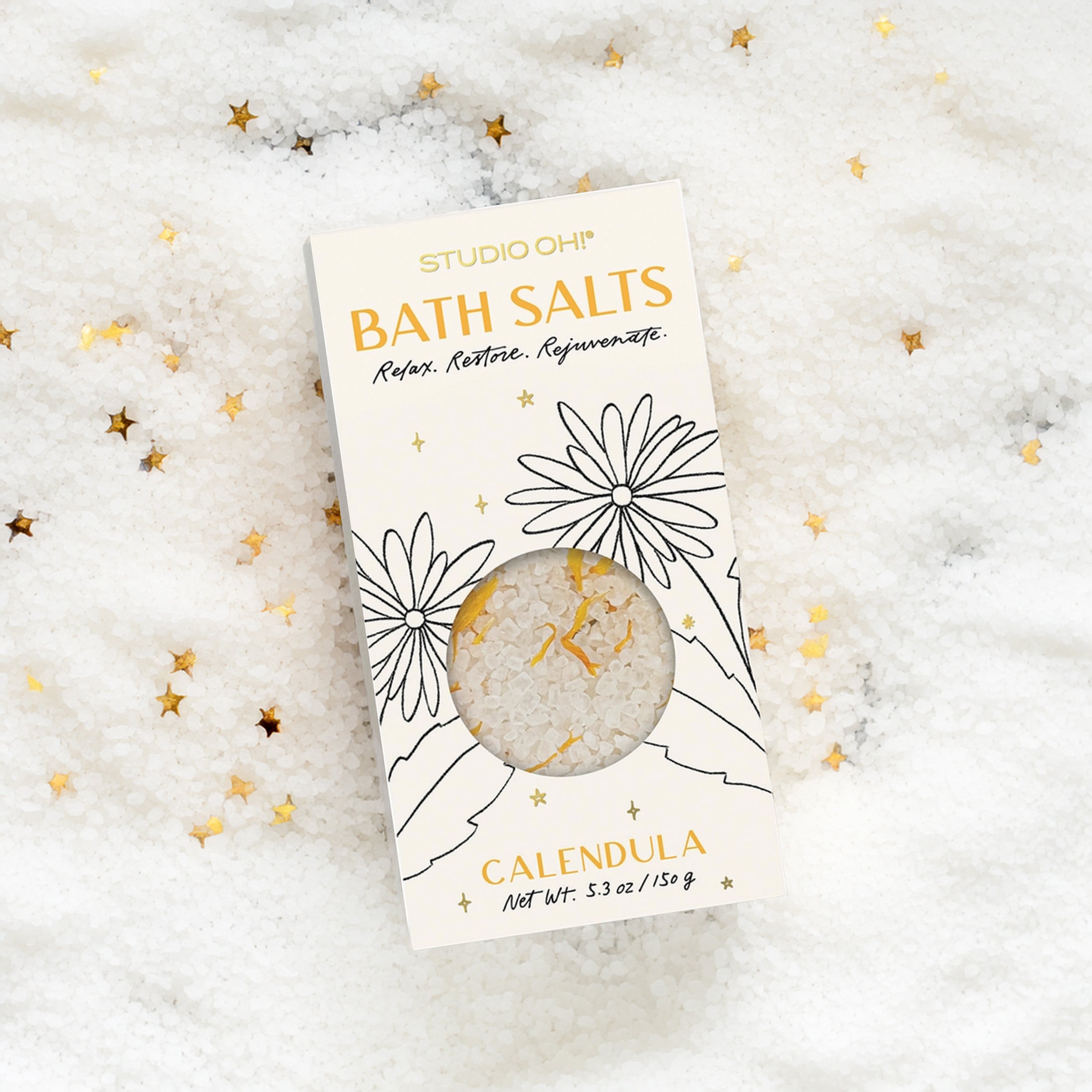 Relaxing Bath Salts with Epsom Salt & Essential Oils - Soothe Muscles & Stress Relief for Spa-Like Experience at Home