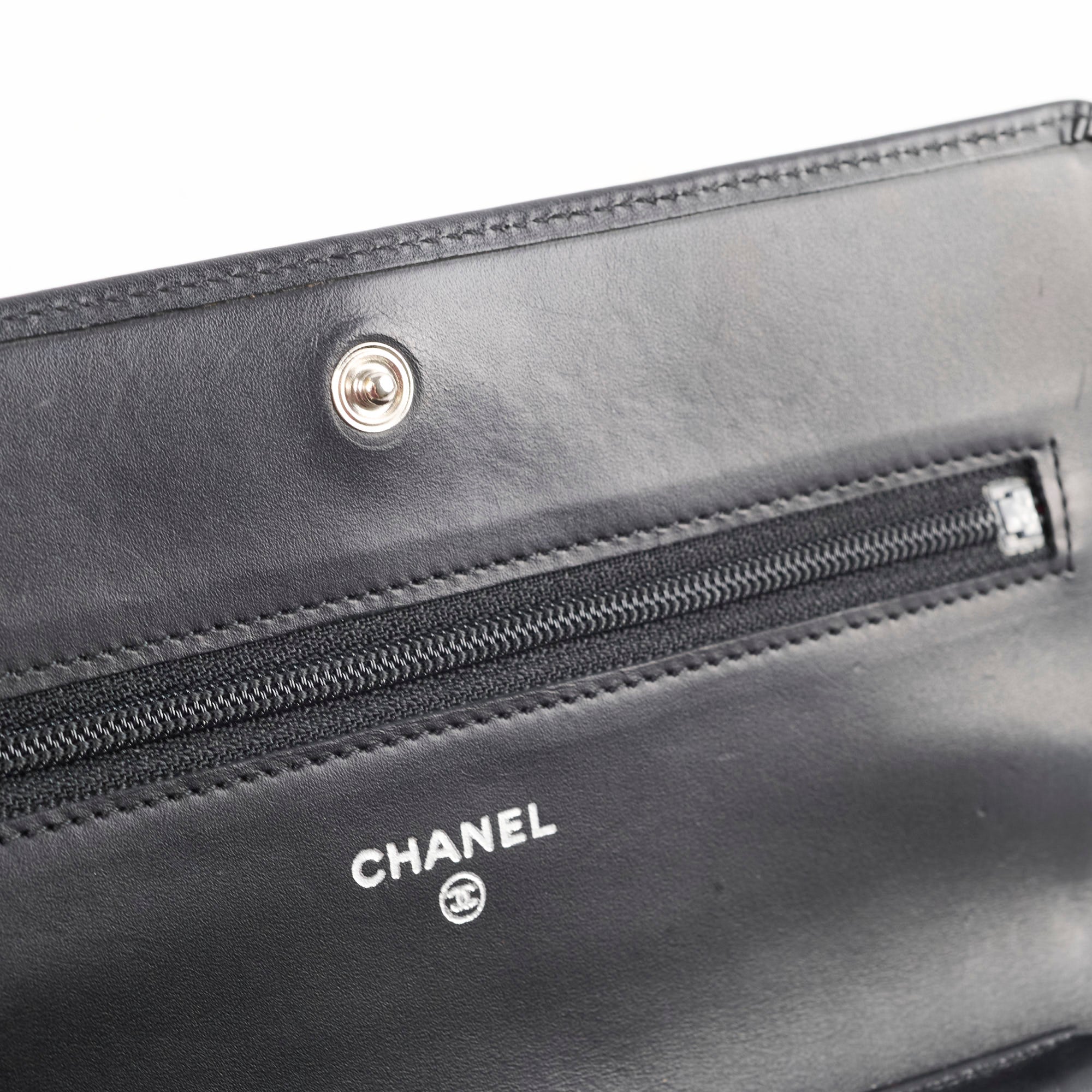 Chanel CC Cambon Wallet on Chain WOC Black Leather Crossbody Bag for Women | Luxury Designer Handbag for Evening Parties & Daily Use