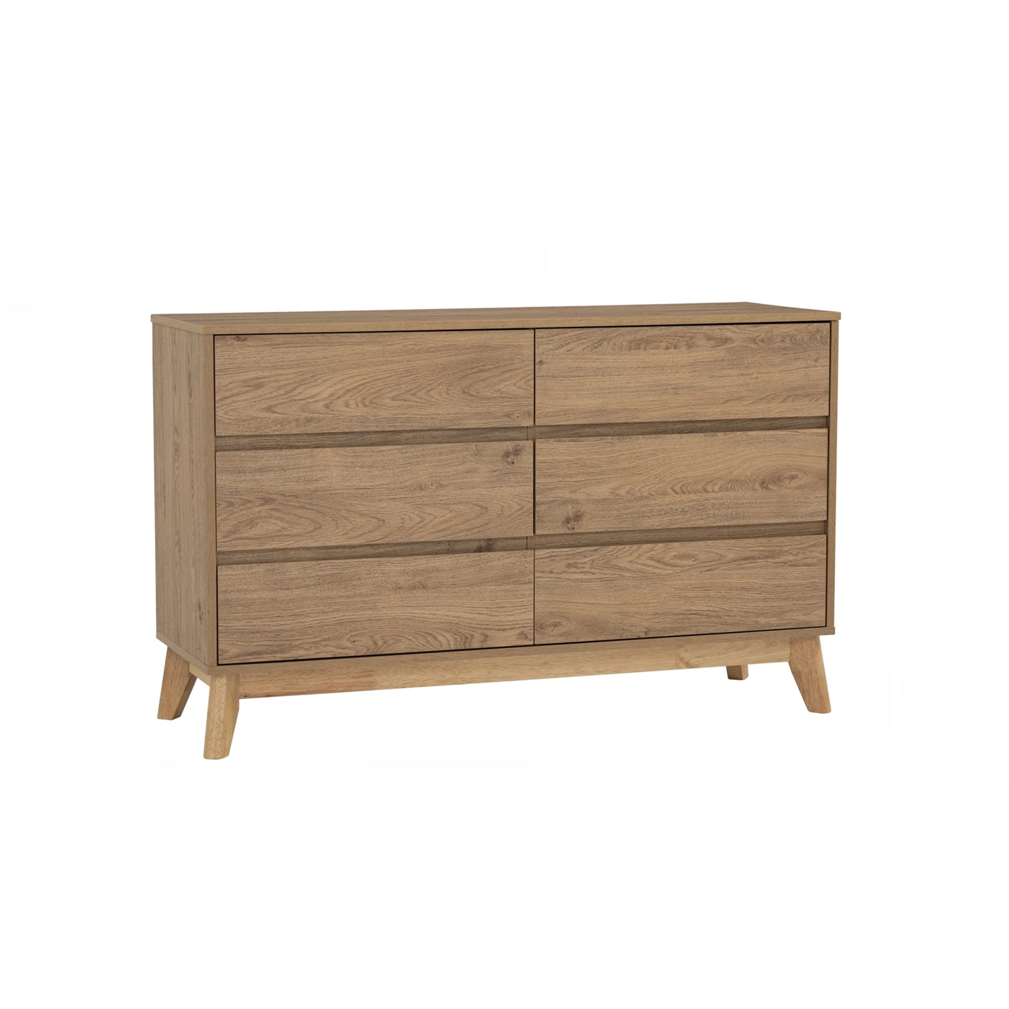 Modern Miro Sideboard with 3 Drawers & 2 Doors - Mid-Century Style TV Stand Buffet Cabinet for Living Room, Bedroom & Dining Room Storage