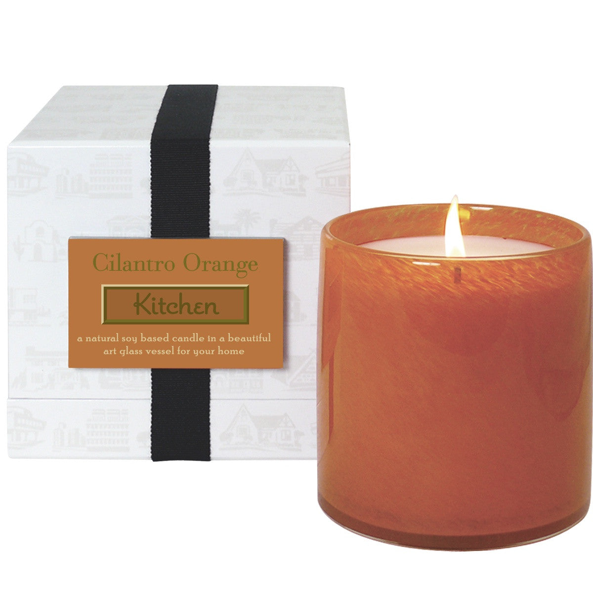 Fresh Cilantro & Orange Scented Soy Wax Candle for Kitchen - Aromatherapy Home Decor Gift for Cooking & Relaxation