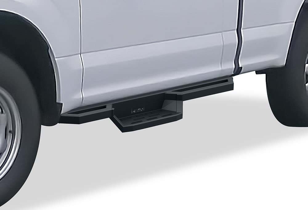APS Stainless Steel Running Boards & Side Steps for Ford F150 (2015-2025) & F-250/F-350 Super Duty (2017-2025) - Durable Cab Accessories for Off-Road & Work Trucks