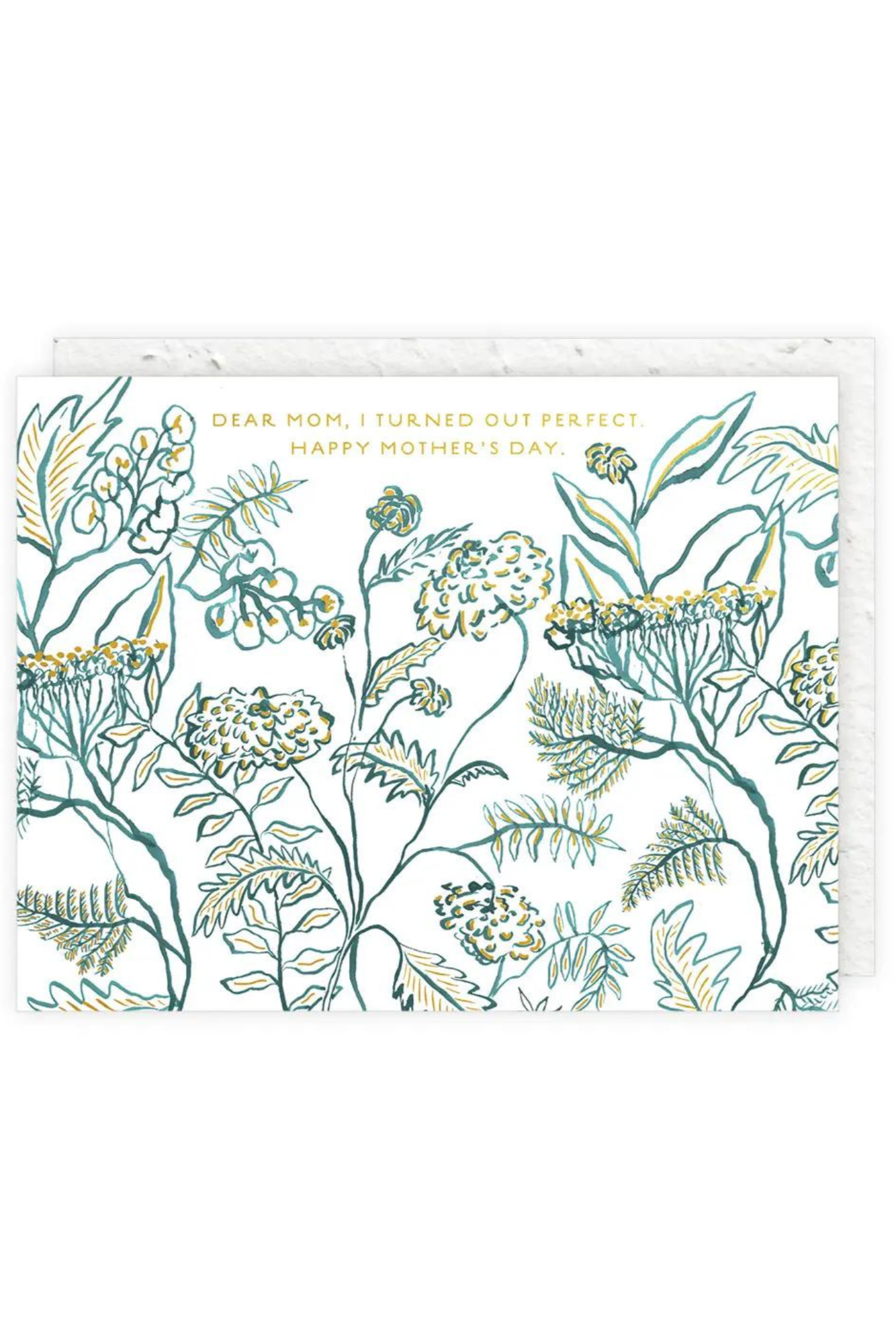 Beautiful Floral Mother's Day Card - Elegant Greeting Card for Mom, Grandma, Wife - Perfect for Birthday, Anniversary & Thank You Gifts