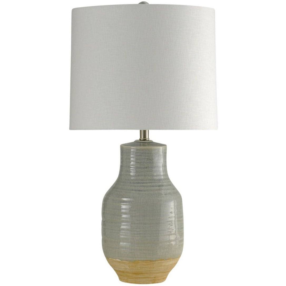 Stylish Ceramic Table Lamp - Modern Home Decor for Living Room, Bedroom & Office - Energy Efficient LED Light for Cozy Ambience