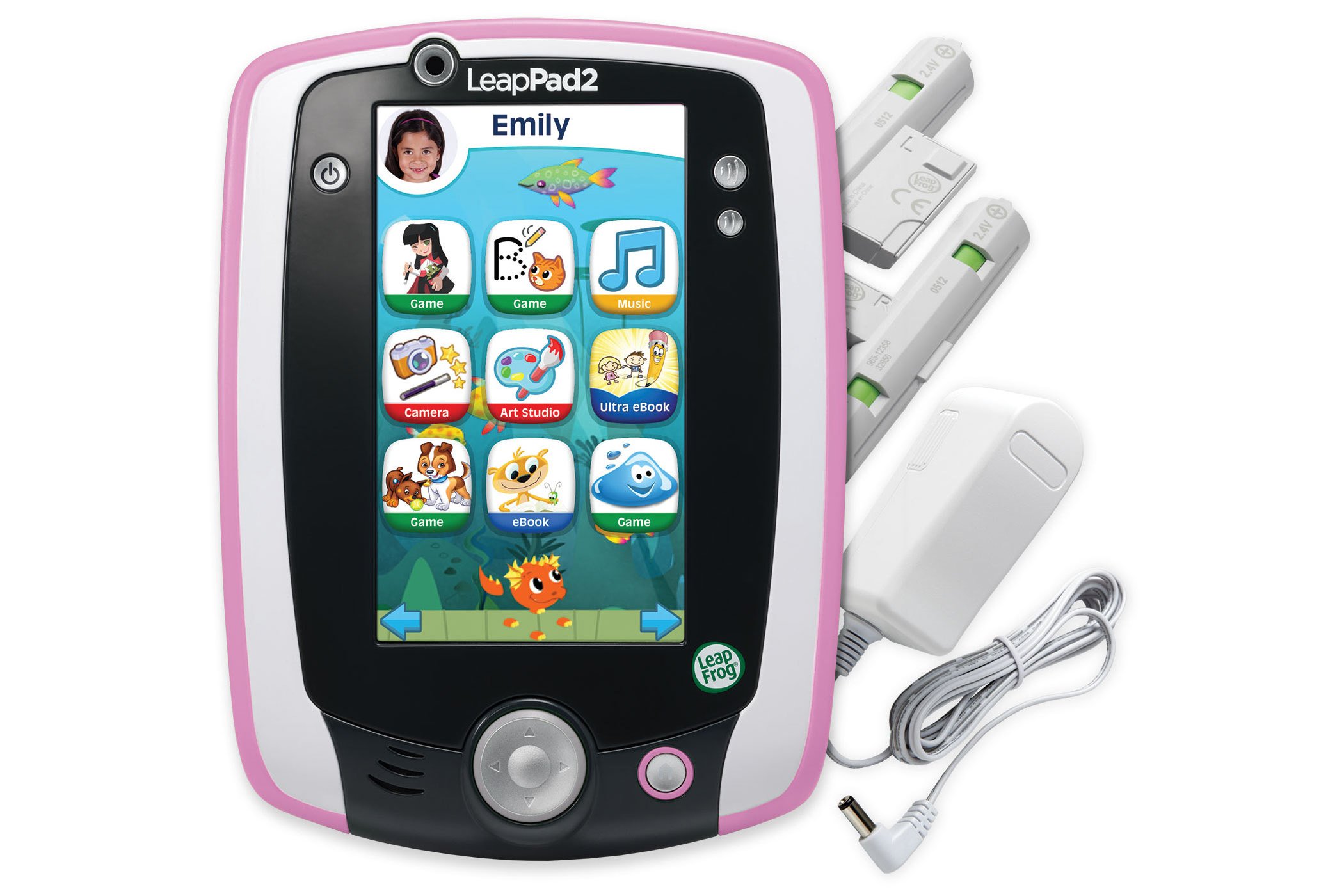 LeapFrog LeapPad2 Kids Learning Tablet - Pink | Educational Toy for Toddlers & Preschoolers | Interactive Games, eBooks & Videos | Perfect for Home, Travel & Classroom Learning