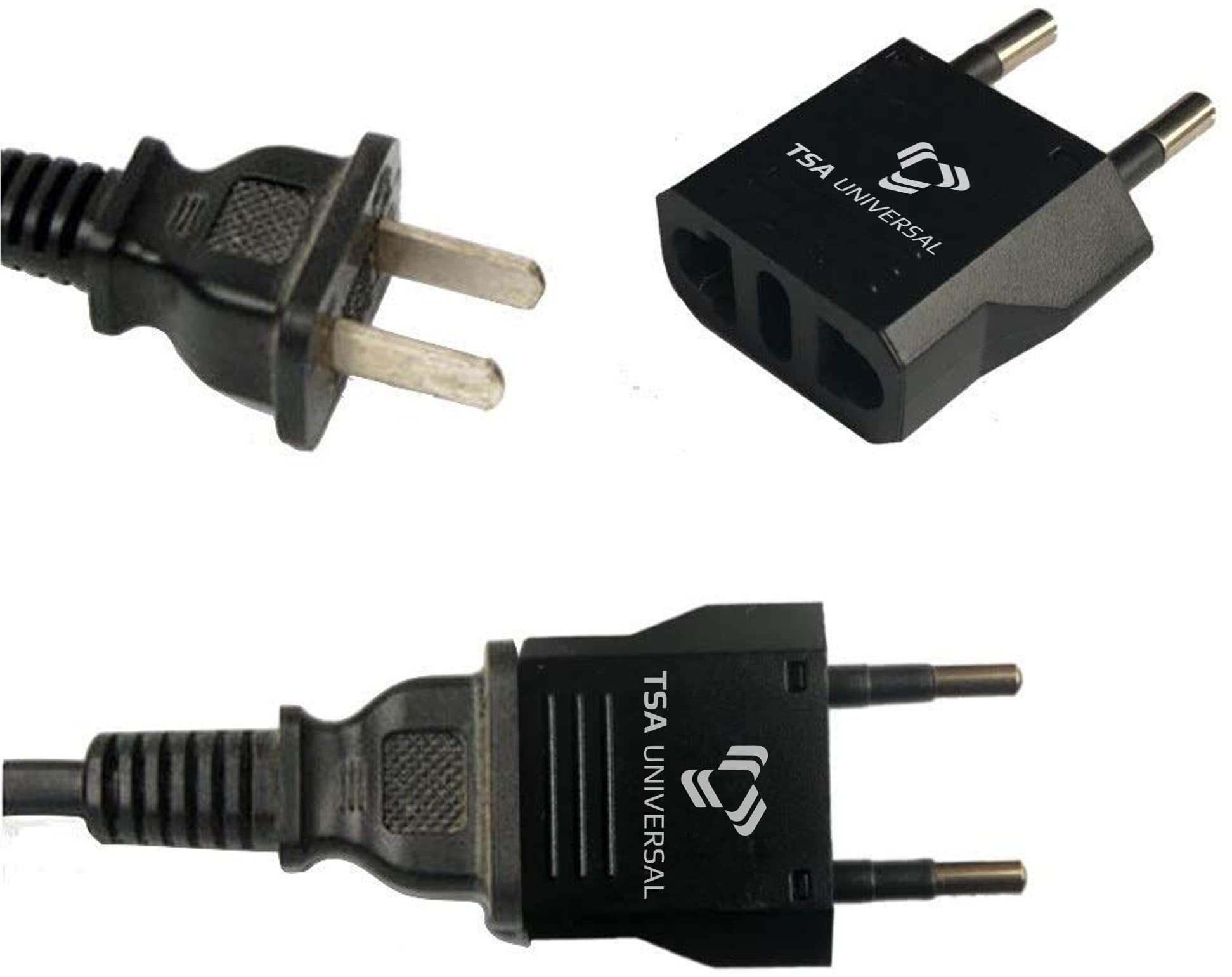 US to Sao Tome & Principe Travel Power Adapter - 6 Pack Black Universal Plug Converter for North American Devices - Compatible with iPhone, iPad, Laptop, Camera & Electronics - Perfect for Business Travel, Vacation & Study Abroad