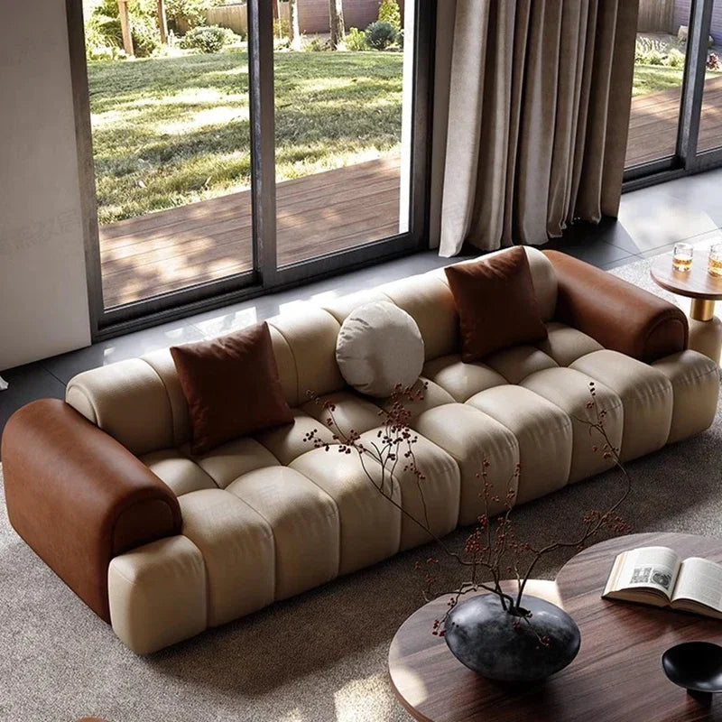 Luxury Chesterfield Style Lazy Sofa Chair - Premium Relaxing Recliner for Living Room, Bedroom & Home Theater - Comfortable Lounge Chair with Ottoman