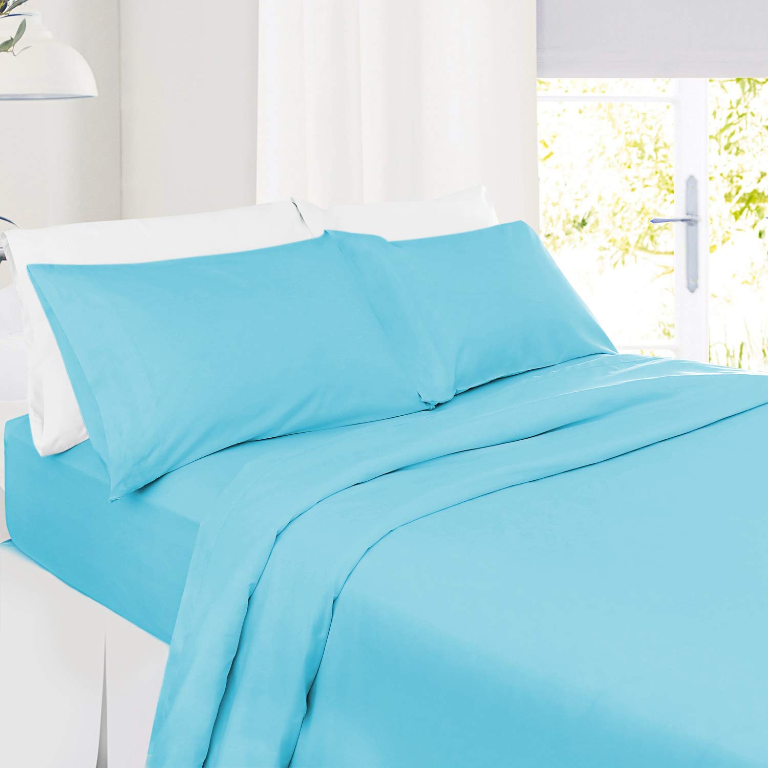 Luxury 4-Piece Twin XL Sheet Set - 800 Thread Count 100% Ultra-Fine Cotton Bed Sheets for Deep Pocket Mattress (Up to 15