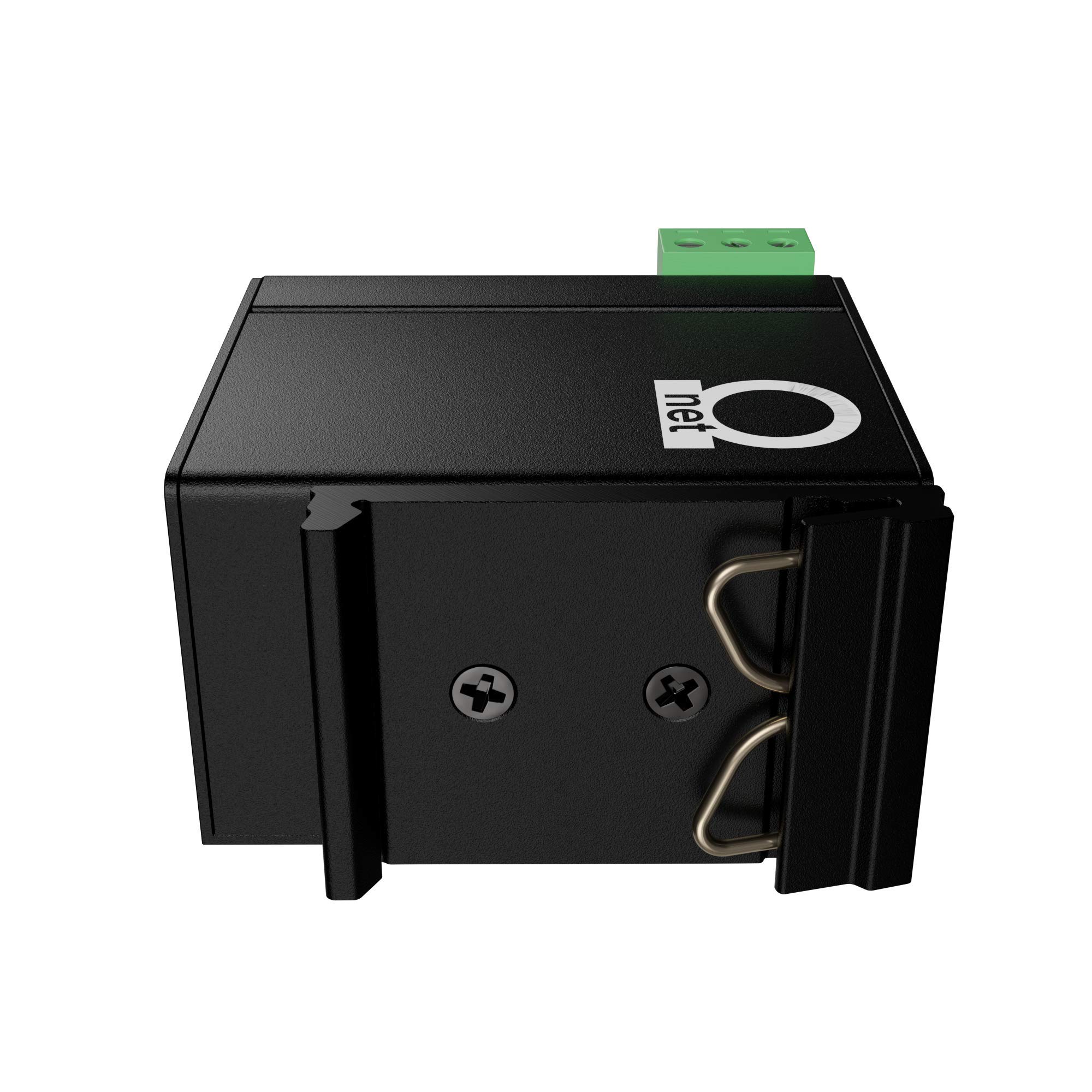 Industrial DIN Rail Mount 850nm Gigabit Fiber Optic Media Converter - 1000Base-SX/100Base-SX - 10/100/1000Mbps Auto-Sensing UTP Port - 550m Range for Factory Automation & Network Infrastructure