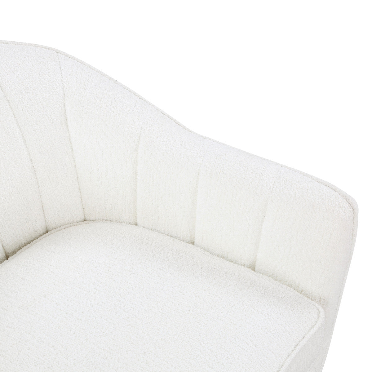 Calypso Accent Chair White - Modern Upholstered Lounge Chair for Living Room, Bedroom & Office Decor