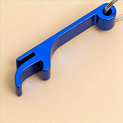 10PCS Mini Aluminum Alloy Bottle Opener Keychain - Portable Pocket Keyring Opener for Beer & Soda (Green) - Perfect for Camping, Travel, Parties & Gifts