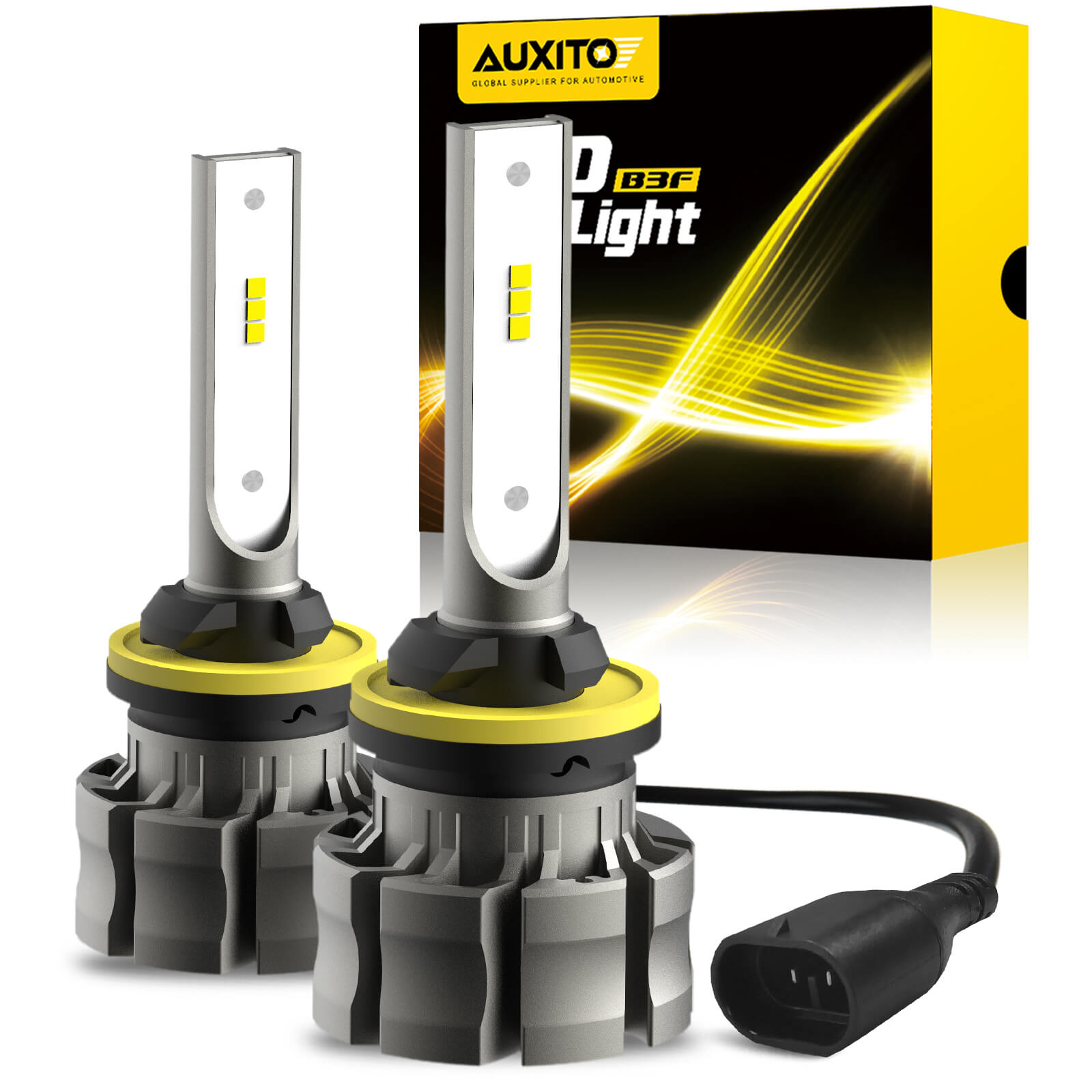 2001-2002 Chevy Silverado 1500 LED Fog Light Bulbs - 880 Series 6500K White Bright Replacement for Improved Visibility in Rain & Fog Driving Conditions