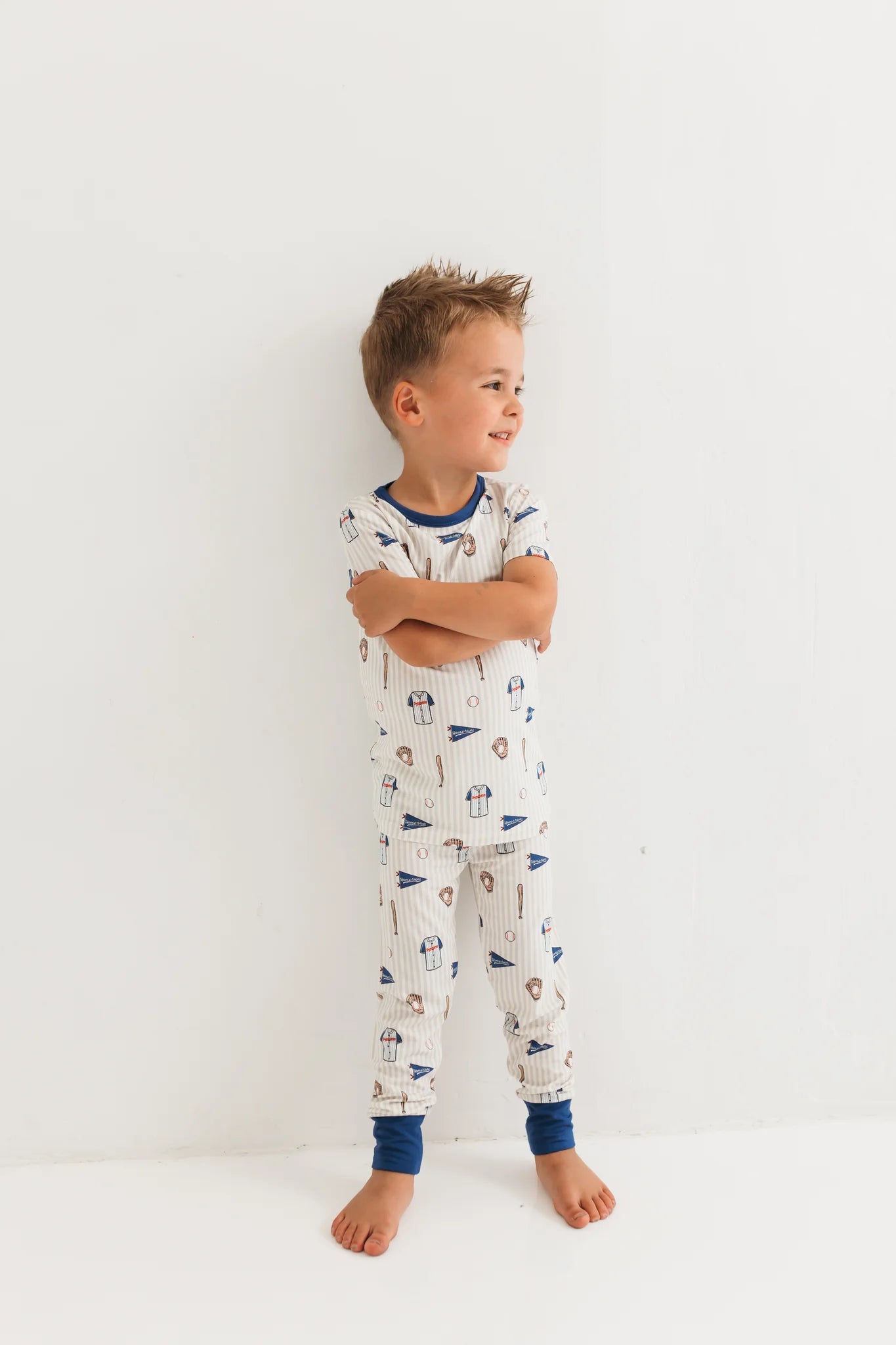 Blue Baseball Two Piece Set for Women - Stylish & Comfortable Outfit for Games, Practice & Casual Wear