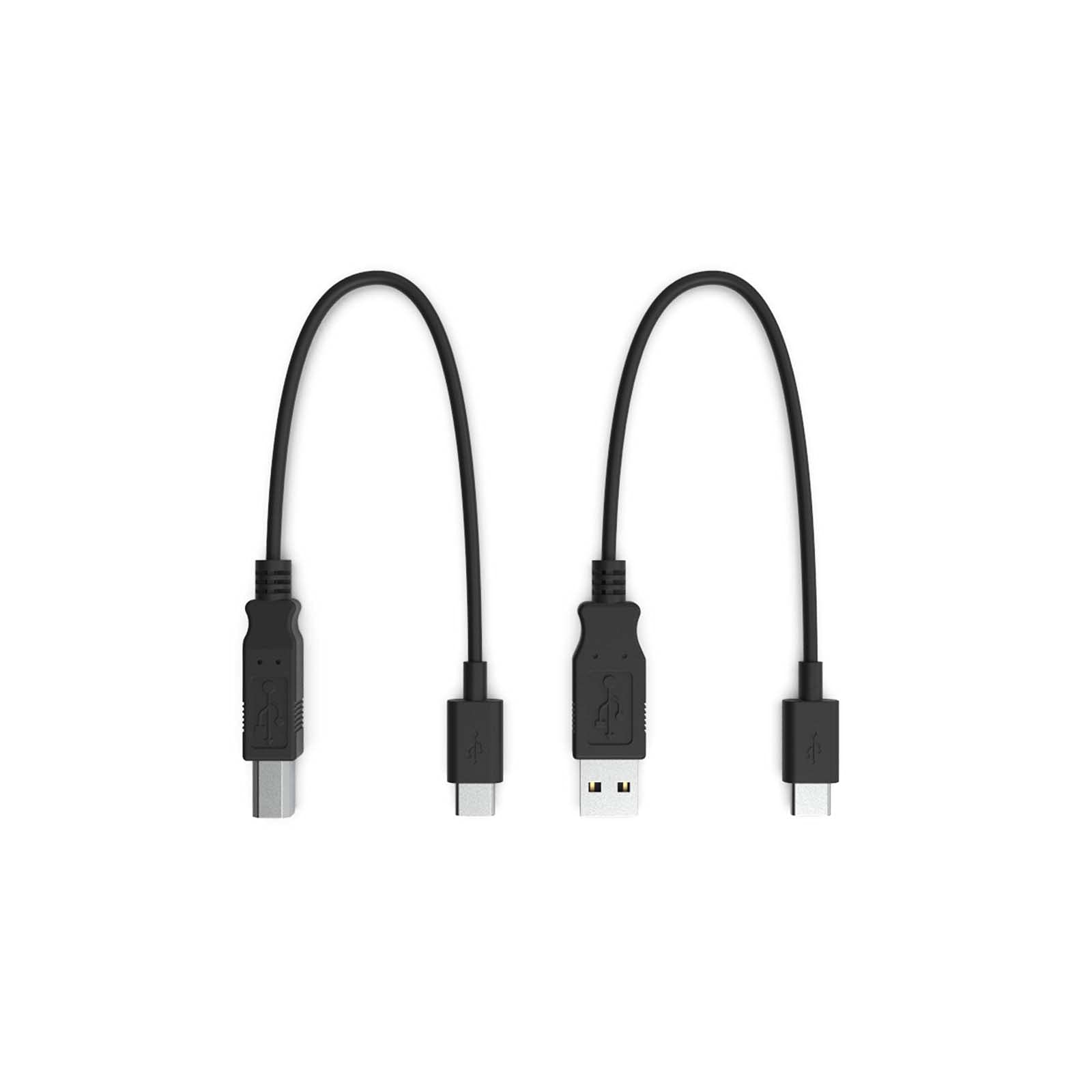 CME WIDI Uhost OTG USB-B MIDI Cable Pack 1 - USB B OTG to USB-C (10cm) + USB A to USB-C (10cm) - Connect WIDI Uhost Wireless MIDI to USB MIDI Instruments, Computers & Audio Interfaces - Perfect for Music Production, Live Performances & Studio Recording