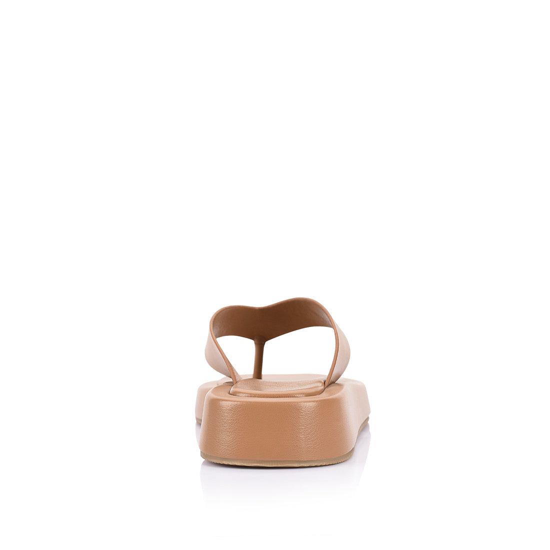 Bouncer II Flatform Thongs for Women - Dark Camel Tan Sandals | Comfortable Summer Beach Slides, Poolside Flip Flops, Casual Outdoor Footwear