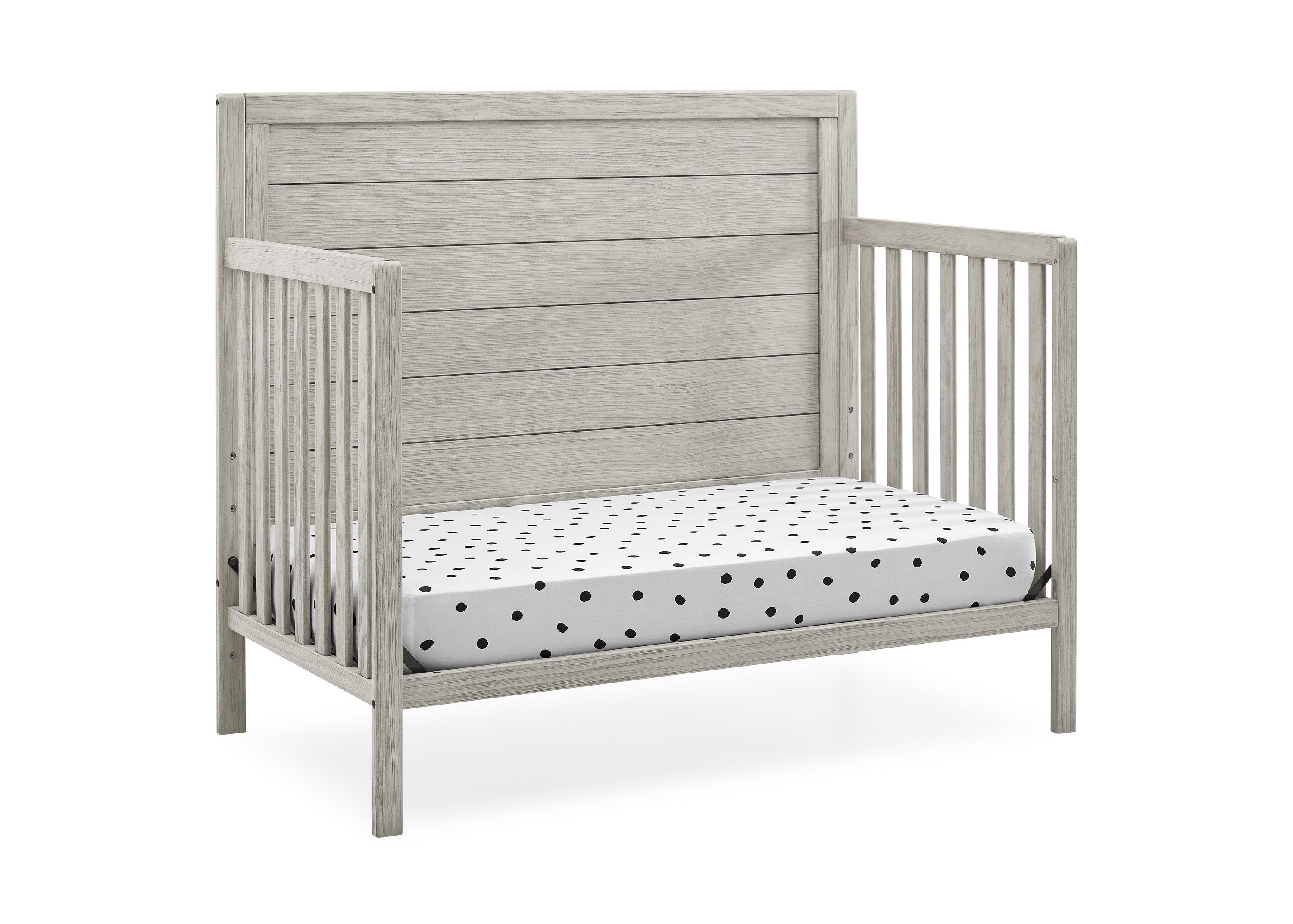 Cambridge 4-in-1 Convertible Baby Crib - Toddler Bed & Daybed with Mattress - Nursery Furniture for Boys & Girls - Perfect for Bedrooms, Daycare & Guest Rooms