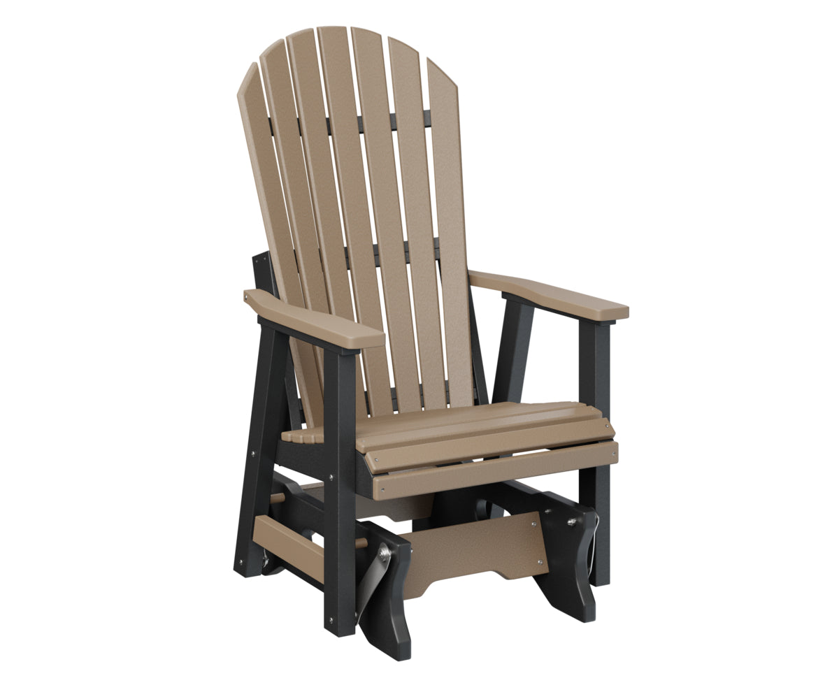 Berlin Gardens Comfo Back Single Glider - Outdoor Patio Rocking Chair with Ergonomic Support for Porch, Garden, or Deck Relaxation | Perfect for Reading, Lounging, and Enjoying Nature