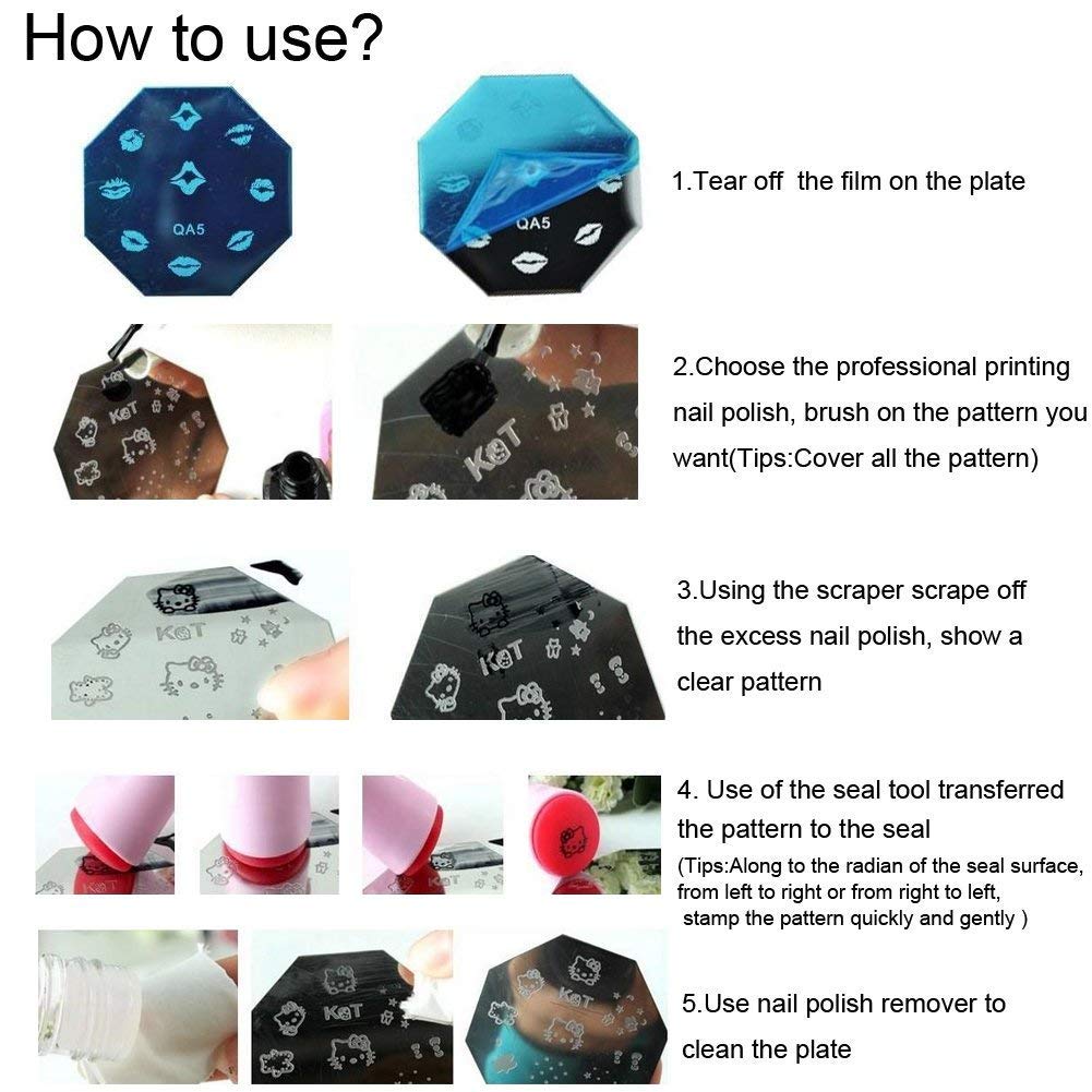 SYGA 1PC Cool Nail Art Stamping Plate - Cooi_025 Style DIY Nail Design Image Transfer Plate for Professional & Home Manicure | Perfect for Nail Salons, Parties & Gift Giving
