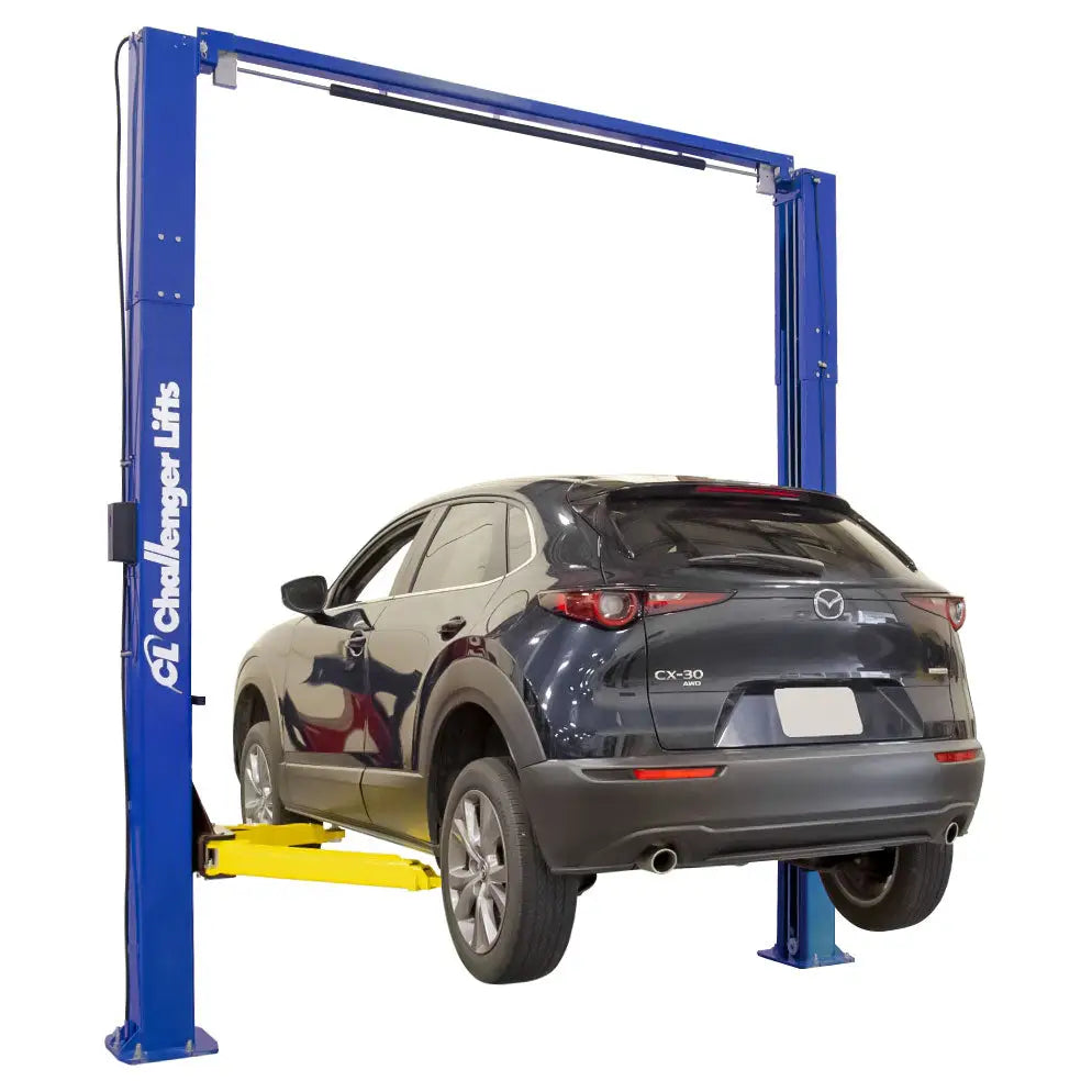 Challenger VLE10 10K Versymmetric Car Lift - Heavy Duty 2 Post Auto Lift for Home Garage & Professional Workshop - Perfect for Vehicle Maintenance, Tire Changes & Detailing