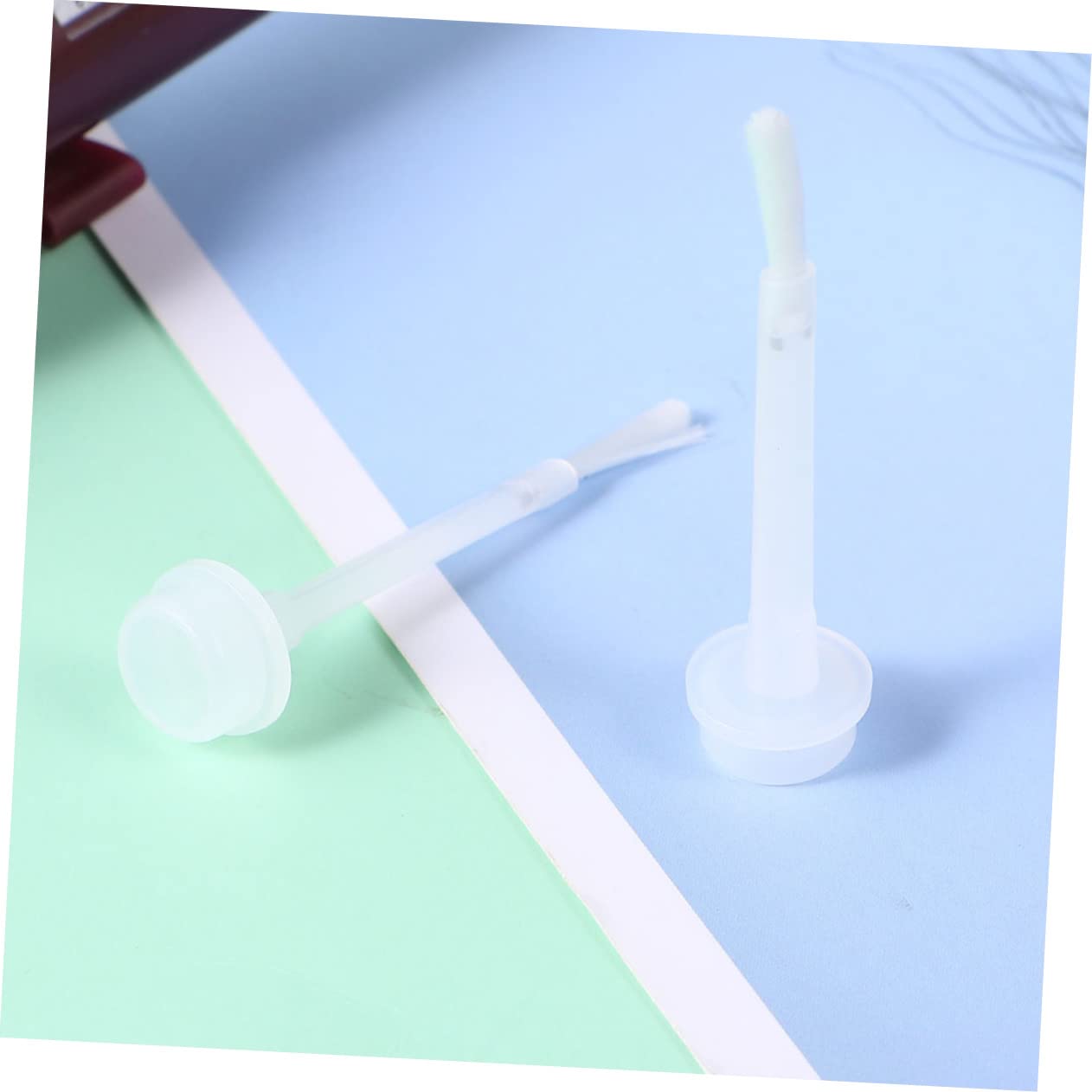 **50pcs Professional Nail Polish Replacement Brushes - Disposable Manicure Tools for Dip Liquids & Flash White - Perfect for Salon, Home DIY & Nail Art**