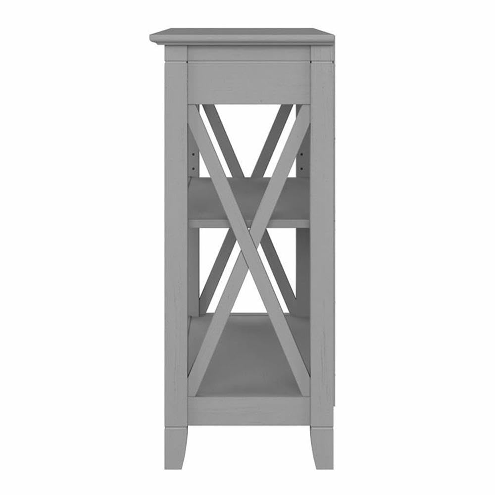 UrbanPro Small 2 Shelf Bookcase in Cape Cod Gray - Engineered Wood Book Shelf for Living Room, Bedroom, Office - Compact Storage Solution for Books, Decor & Essentials
