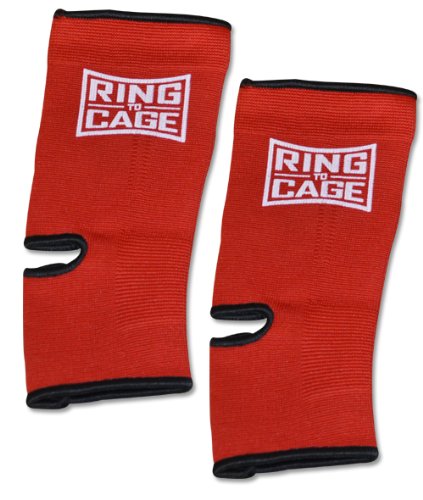 Best Muay Thai Ankle Supports for Training & Fighting - Red Small Size - Perfect for MMA, Kickboxing & Martial Arts Practice