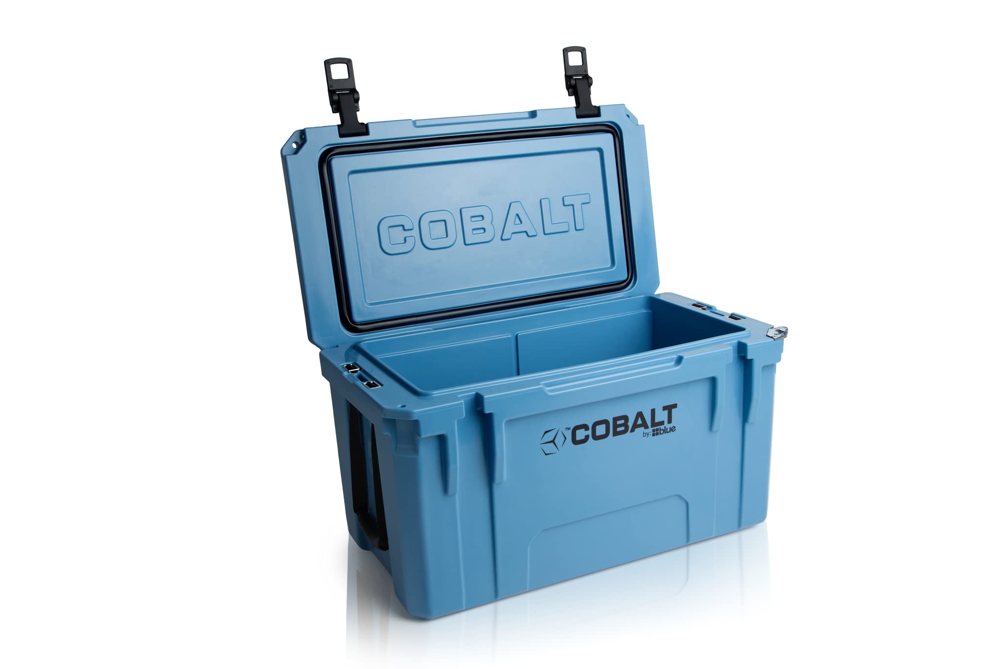 Premium Cobalt 55 Quart Roto-Molded Super Ice Cooler - Heavy Duty Large Ice Chest Keeps Ice for 3+ Days | Perfect for Camping, Beach Trips, Tailgating & Outdoor Adventures