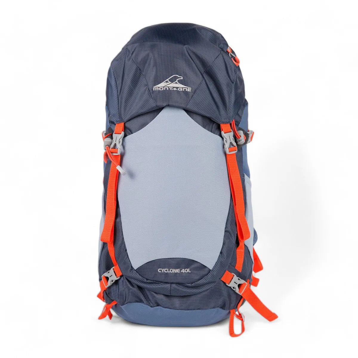 Cyclone Steel Blue Mountain Backpack - Durable Hiking & Travel Backpack for Outdoor Adventures, Camping, and Daily Commute