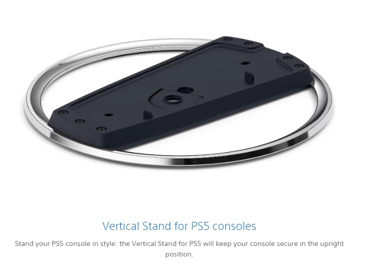 PS5 Vertical Stand for PlayStation 5 Slim - Cooling Base Stand for PS5 Disc & Digital Edition - Perfect for Gaming Setup & Space Saving Organization