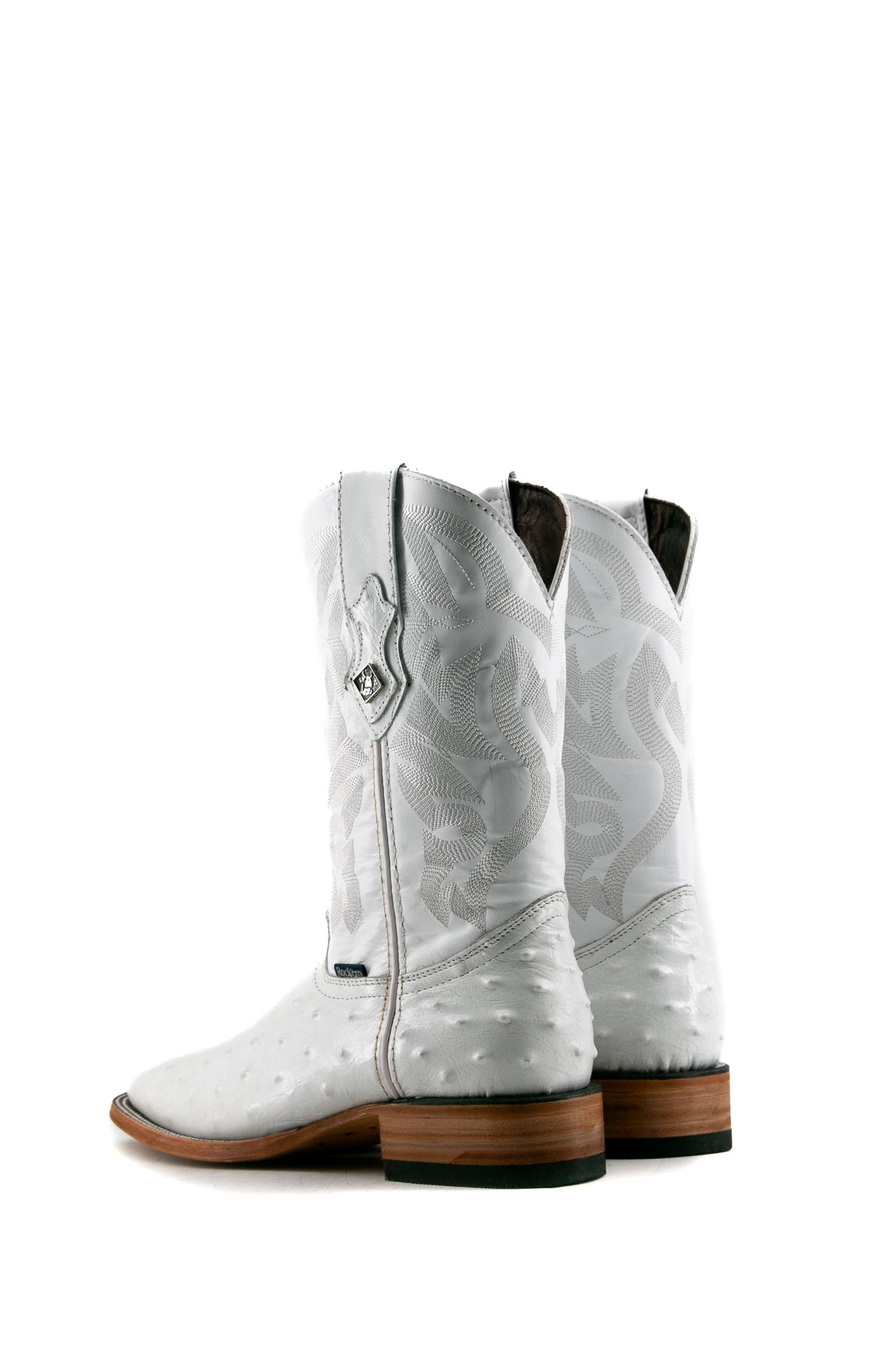 Premium Ostrich Leather Square Toe Cowboy Boots for Men - Western Style Rodeo & Ranch Work Boots - Perfect for Country Dancing, Horseback Riding & Outdoor Adventures