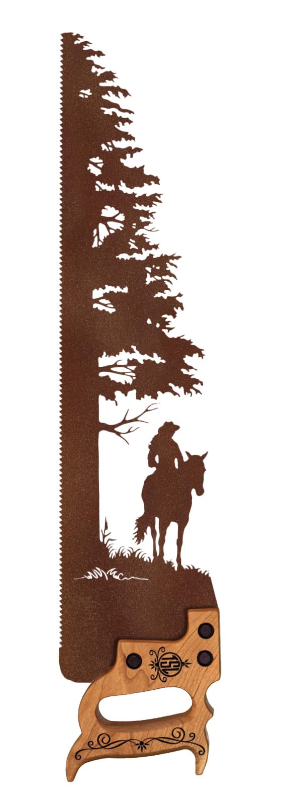 Handmade Cowgirl & Horse Western Wall Art - Custom Made to Order Rustic Home Decor for Western Art Lovers | Perfect for Ranch, Cabin & Country Living Room Decor
