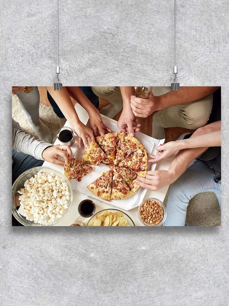 Smartprints Pizza and Snacks Poster - High-Quality Restaurant Wall Art Decor for Pizzerias, Cafes & Home Kitchens - Perfect for Dining Room, Bar or Kitchen Wall Decoration