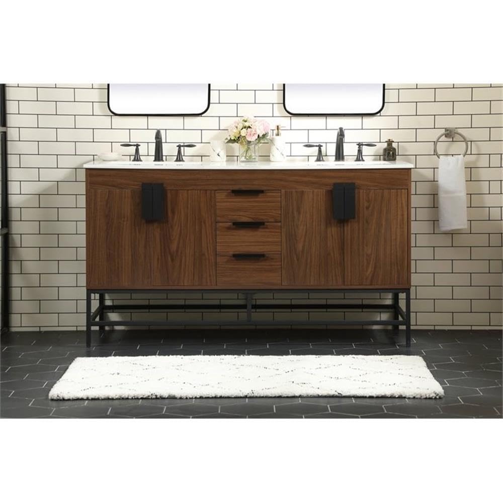 Modern 24-Inch Single Bathroom Vanity with Under Sink Storage Organizer - Elegant Blue Cabinet for Bathroom Decor & Organization | Perfect for Small Spaces, Apartments & Powder Rooms
