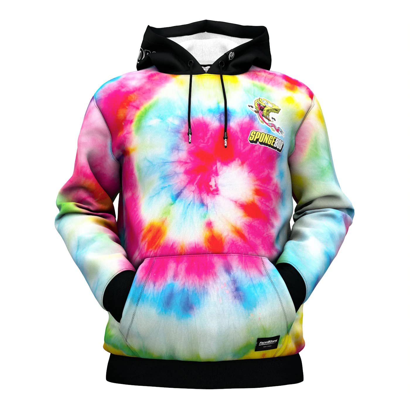 SpongeBob Hoodie for Men - 3D Digital Print Pullover Sweatshirt with Hood | Cartoon Character Hooded Sweater | Perfect for Casual Wear, Cosplay & Gifts