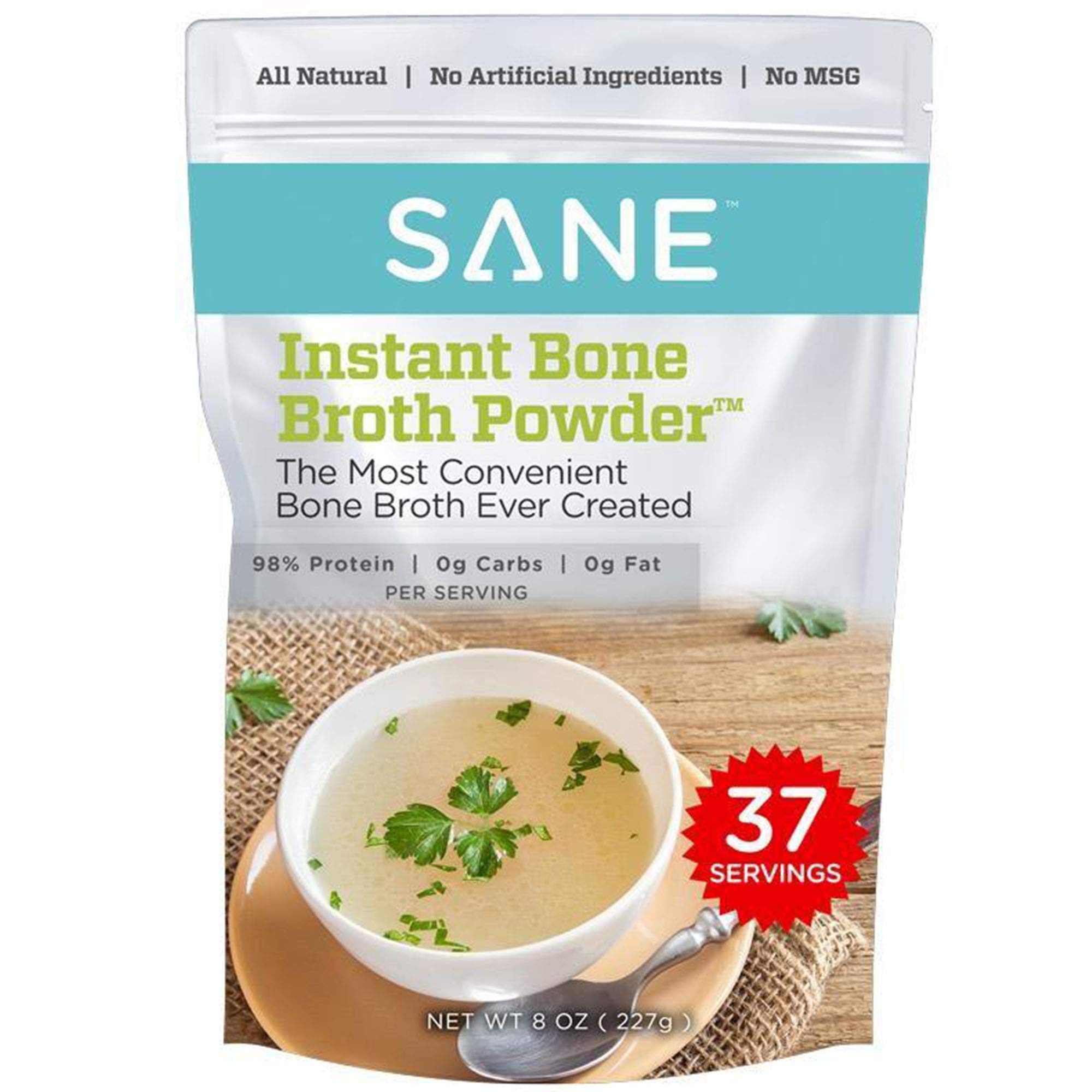 Organic Bone Broth Protein Powder from Grass-Fed USA Beef | Paleo & Keto Collagen Supplement for Gut Health & Joint Support | Ideal for Smoothies, Soups & Post-Workout Recovery