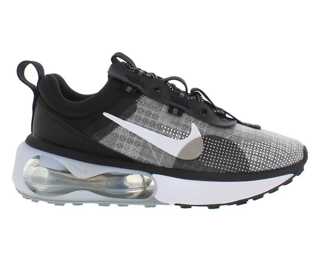 Nike Air Max 2021 Running Shoes for Men - Black/White/Metallic Silver/Smoke Grey - Size 9 B (M) - Lightweight Cushioned Sneakers for Jogging, Gym Workouts & Everyday Wear